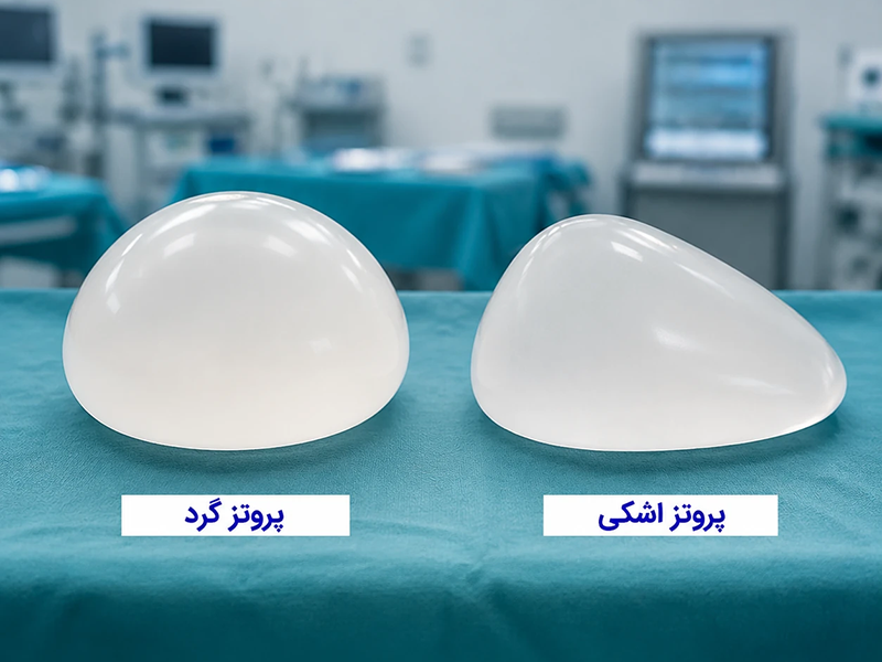 تفاوت پروتز سینه گرد و اشکی